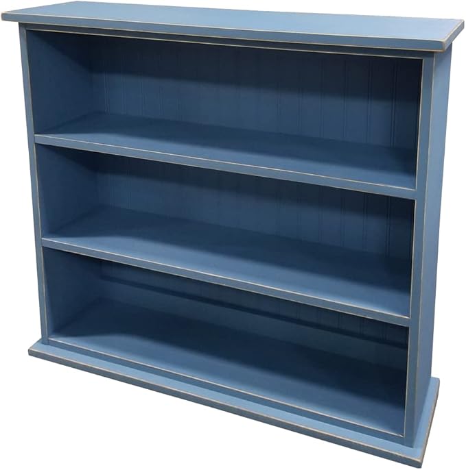 Sawdust City Small Bookcase 3 Shelves (Old Williamsburg Blue)