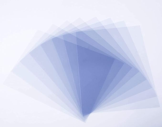 BNC 8 Mil 8-1/2 x 11 Inches, Letter Size PVC Binding Covers - Pack of 100, Clear