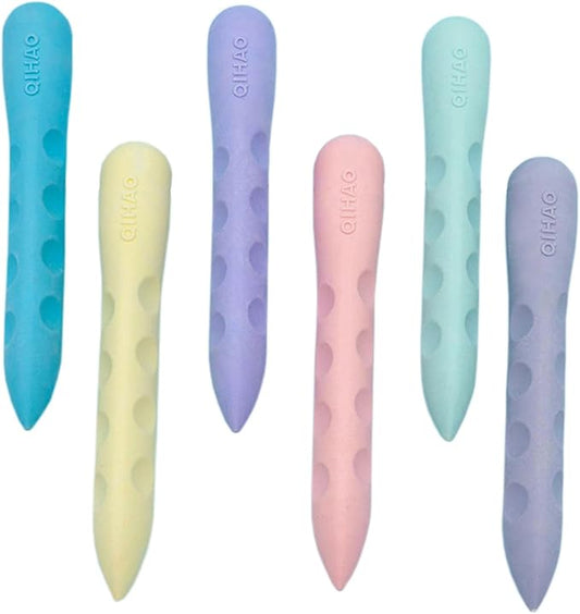 Colorful Erasers 3 Pack Pencil Erasers Grippable Erasers for Kids Bulk for Students School Supplies Office Prize Gifts(Colorful Holes Big)