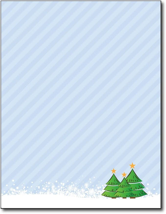 3 Trees Holiday Stationery - 50 Sheets