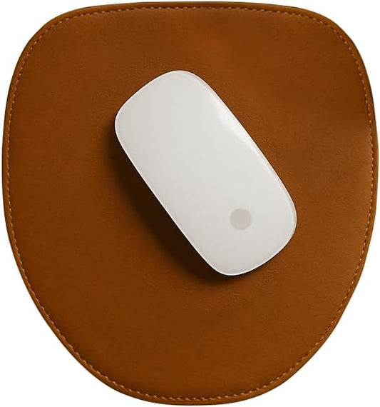 Leather Mouse Pad - Valentines Gift Computer Mouse Mat with Anti-Slip Base & Stitched Edges - Ideal Gaming Pad for Apple & PC Mouse - Desk Pad for Laptop, Office and Home