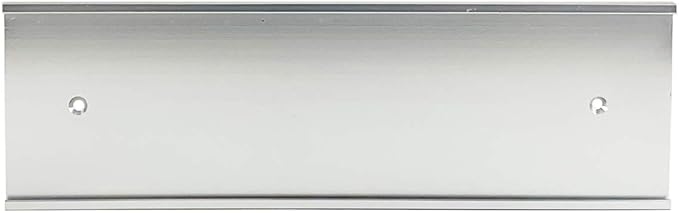 NapTags Nameplate Holder - Wall or Door - 10" x 3" (Silver, 1)