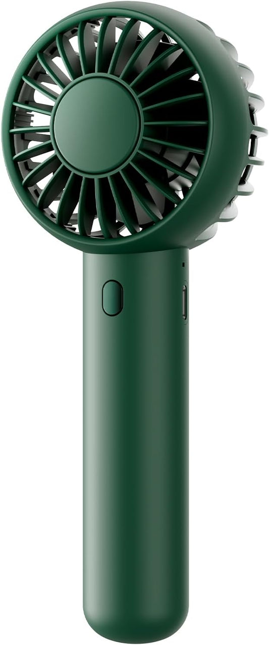 Gaiatop Mini Portable Fan, Navy Green, Cute Design, Rechargeable Battery, Handheld and Desktop, Small and Light
