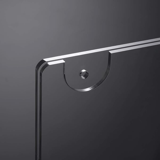 HIIMIEI Acrylic Wall Mount Sign Holder 8.5 x 11 Inches Horizontal 6 Pack, Clear Paper Document Holder, Wall Mount Ad Frame with 3m Tape Adhesives & Screws