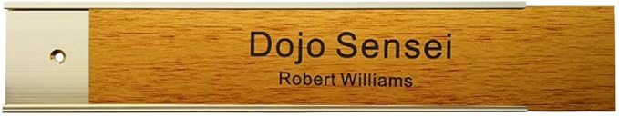 Nameplate Holder Wall or Door 5Pack (Yellow Gold, 2“ - 10”)