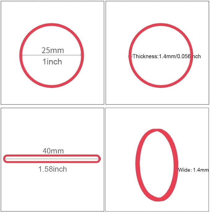 Rubber Bands Size#10 760pcs Elastic Rubber Band 1 inch Multicolour Rubber Bands for Office Supplies File Folders Money