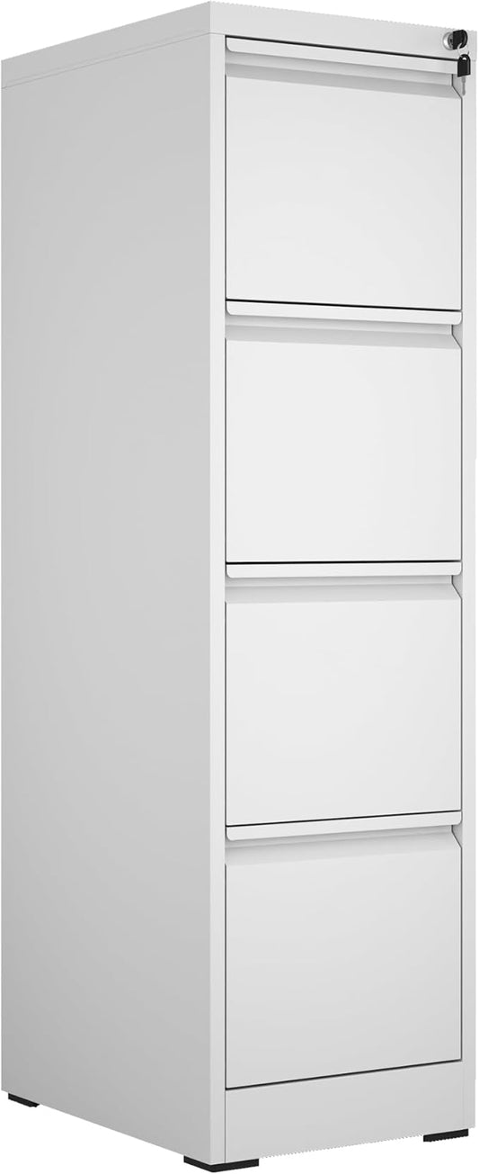 Metal File Cabinet with Drawer Heavy Duty Locking File Cabinets Home Office Steel Filing Cabinet Vertical File Cabinets for Legal/Letter Size File,Assembly Required