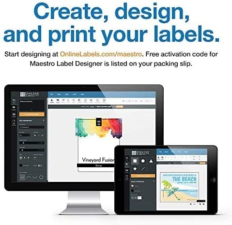 4 x 4 Square Label - Pack of 20,000 Labels, 5,000 Sheets - Inkjet/Laser Printer - Online Labels