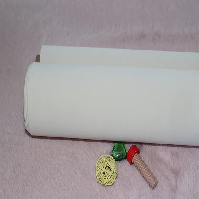 Self Adhesive Off White Velvet Shelf Liner Paper Felt Fabric for Art & Crafts, Jewelry Box Felt Liner Solid Color Felt Drawer Dresser Cabinets Arts Crafts Decor 17.7" x 98"