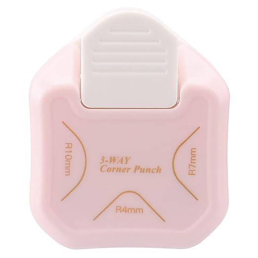 LOONENG 3 Way Corner Rounder Punch, 4mm, 7mm, 10mm 3 in 1 Corner Cutter for Paper Crafts, Laminator, Cardstock, DIY Projects, Photocards, Card Making and Scrapbooking