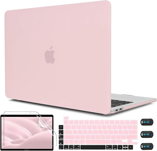 CISSOOK Baby Pink Case for MacBook Pro 13 inch 2025-2016 Release Model A2338 A2251 A2289, Plastic Hard Shell Case + Keyboard Cover Compatible with MacBook Pro 13" M2 M1