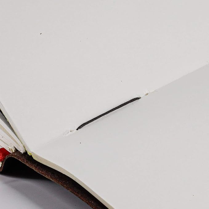 Handmade Leather Journal | Writing Notebook Diary | Bound Daily Notepad For Men & Women Unlined Paper Medium, writing pad for artist, sketch