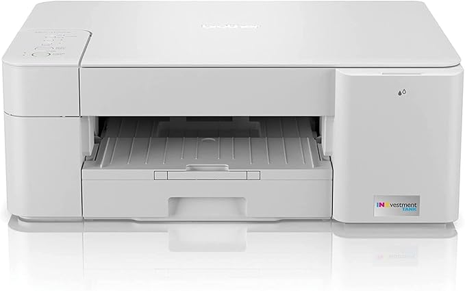 Brother MFC-J1205W INKvestment Tank Wireless Multi-Function Color Inkjet Printer with Up to 1-Year in Box (Renewed Premium), White