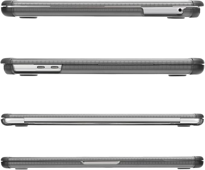 MOSISO Compatible with MacBook Pro 13 inch Case M2 2025-2016 A2338 M1 A2251 A2289 A2159 A1989 A1708 A1706, Anti-Cracking Heavy Duty Plastic TPU Bumper Hard Case&Keyboard Skin&Screen Film, Gray