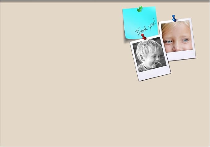 PinPix 40x28 Inch Cork Bulletin Board. This Decorative Framed Pin Board Comes with Desert Pastel Design and a Satin Black Frame. Ideal for Home Office Decor or Message Board (PinPix-1815)