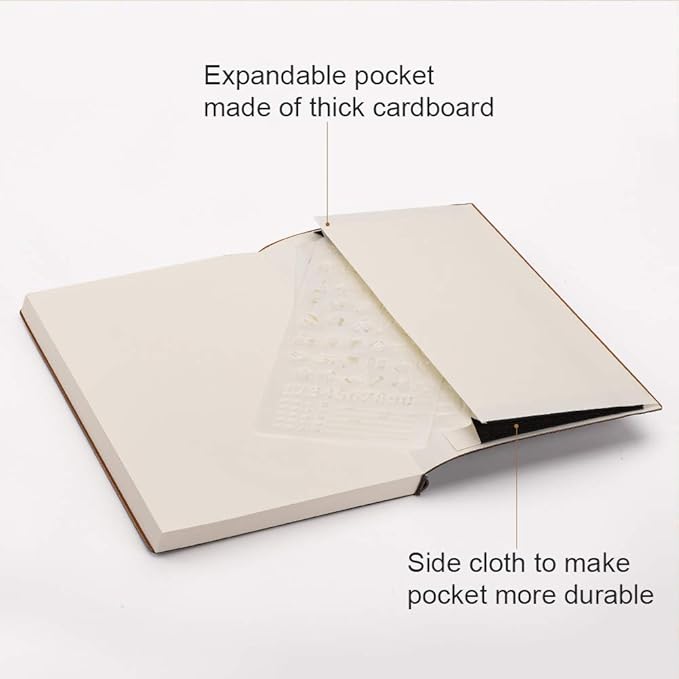 AHGXG Dotted Bullet Grid Journal 2 Pack - A5 Dot Grid Notebook Softcover, Medium 5.75'' × 8.38'', 320 Numbered Pages, 120gsm Thick Dotted Paper, Soft Leather Cover (Black Brown)