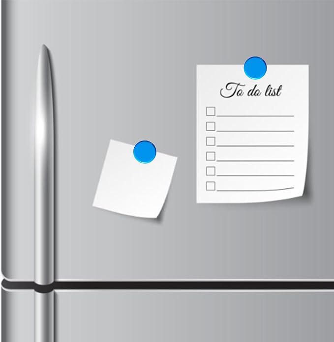 ZDZBLX Fridge Magnets, 20 Pcs Strong Small Refrigerator Magnets for Whiteboard, Heavy Duty Mini Cute Round Magnets for Fridge, Locker, Kitchen, Office, Blue