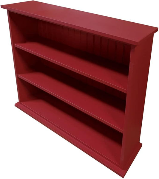Sawdust City Solid Wood Hall Bookcase (Solid - Red)