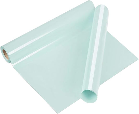 VINYL FROG Heat Transfer Vinyl Roll HTV Vinyl - 12" x5ft Baby Blue Iron on Vinyl for T-Shirts, Heat Press Vinyl for DIY Craft Designs (Baby Blue)