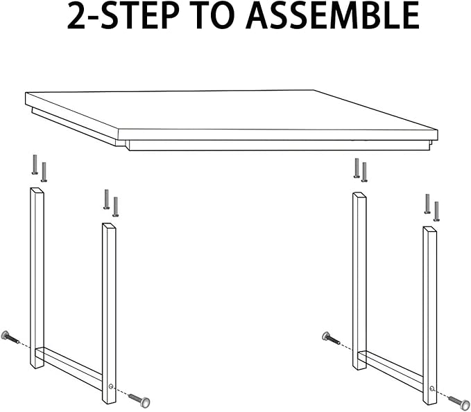 NSdirectModern Computer Desk 63 inch Large Office Desk Writing Study Table for Home Office Desk Workstation Wide Metal Sturdy Frame Thicker Steel Legs, Black.