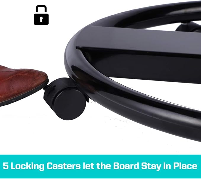 40 X 28 Inch Mobile Magnetic Whiteboard, Height Adjustable Dry Erase Board Easel on Rolling Stand with Flipchart Easel Pad, Magnets & Eraser, Black