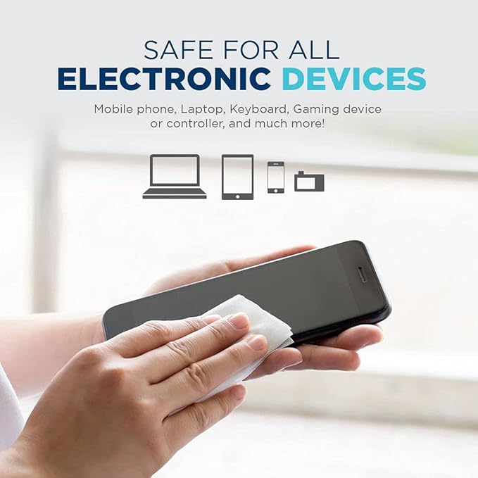 Tech Armor Cleaning Wipes - Screen Wipes for TV Screen, Computer Screen, for Laptop, Phone, Ipad - Computer Electronic kit - 100 Wipes