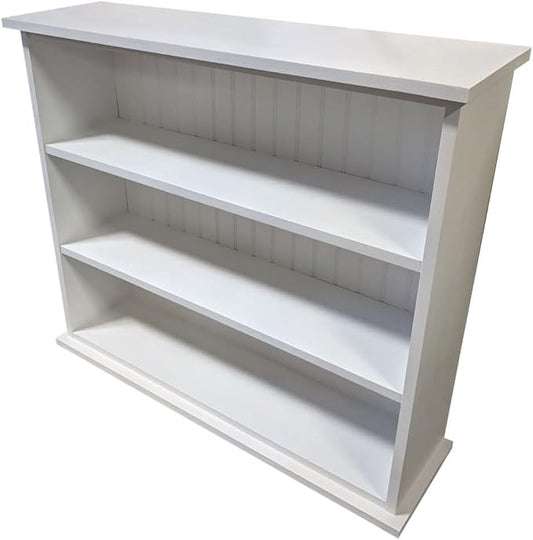 Small Open Shelf Bookcase (Solid - Cottage White)