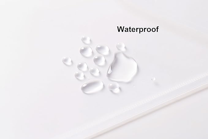 8.5 x 11 Vertical Clear Letter Sized Plastic Envelopes Document File Storage Holder 40 Pack Hook Loop Closure