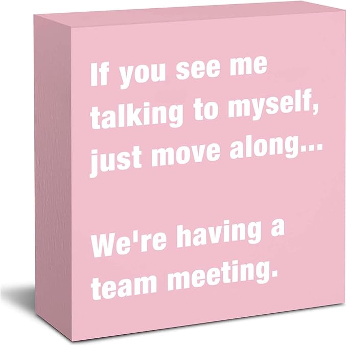 Pink Cubicle Decorations Office Desk Decor Accessories for Women Cute Office Cubicle Decor Pink Gifts for Women Coworker Friends Female Funny Sign Decorations