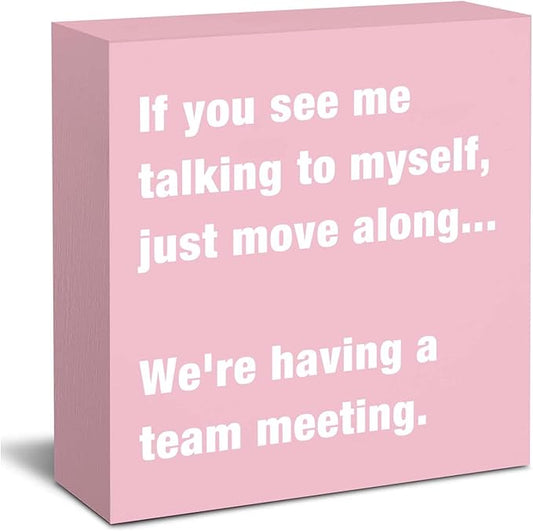 Pink Cubicle Decorations Office Desk Decor Accessories for Women Cute Office Cubicle Decor Pink Gifts for Women Coworker Friends Female Funny Sign Decorations