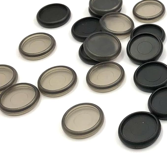 100pcs Discbound Notebook Discs DIY Planner Accessories fits for Tul,Levenger,Arc,Happy Planner,Talia(Black Smoke Black Mixed,1.1inch/28mm)