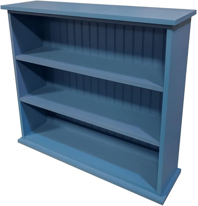 Sawdust City Solid Wood Hall Bookcase (Solid Williamsburg Blue)