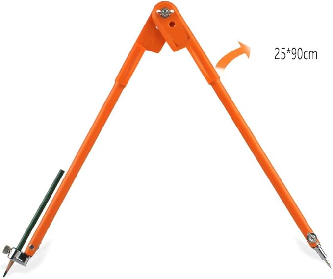 Professional Woodworking Compass Pencil Marking Compass Circle Maker Scriber for Geometry (Medium)