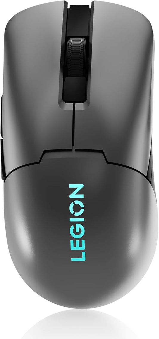Lenovo Legion M600s RGB Wireless Gaming Mouse – 19,000 DPI, 6 Programmable Buttons, 70 Hours Battery Life, Tri-Mode Connectivity (2.4 GHz, Bluetooth, Wired), (Iron Grey)