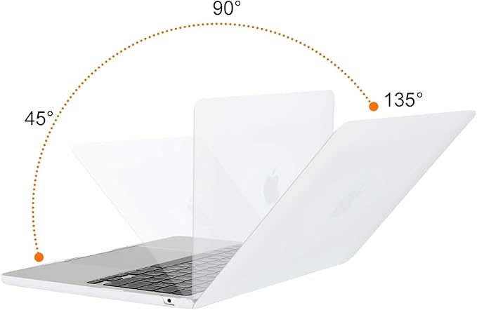 MOSISO Compatible with MacBook Air 13 inch Case 2025 2024 2023 2022 M4 A3240 M3 A3113 M2 A2681, Plastic Hard Shell&Keyboard Cover&Screen Film&Type C for MacBook Air 13.6 inch Case, White