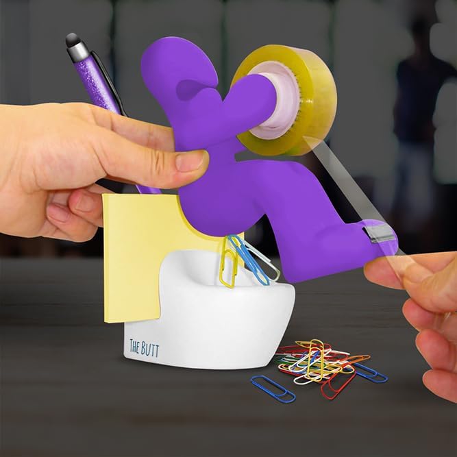 The Butt Tape Dispenser – Funny Gifts for Men – Weird Stuff, Desk Accessories for Men - Novelty, Fun Office Supplies Gag Gifts for Men - Teacher Gifts Boss Gifts for Men - Going Away Gift for Coworker