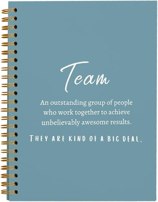 hold fizz Blue Meeting Notebook for Work, Employee Appreciation Gifts, Team Gifts for Employees, Journals for Writing, Thank You Gifts for Women Men Leader Boss Manager Mentor Coworkers, 5.5"x8.3"