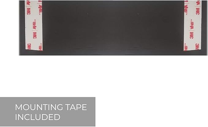 Storage Sign With Braille/Small Business Easy Adhesive Mount Door And Wall Sign / 3" x 9" / Dark Marble Design