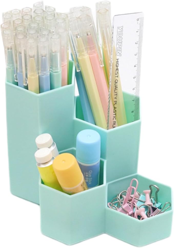 Pen Organizer Pencil Holder for Desk Pens Cup Pencil Organizer Desktop Organizer for Office/School/Home (Mint)