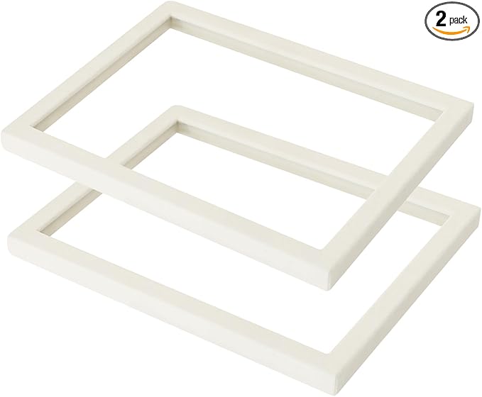 Coward 2Pcs Beige Velvet Glass Lid for the Trays Can Use if Needed