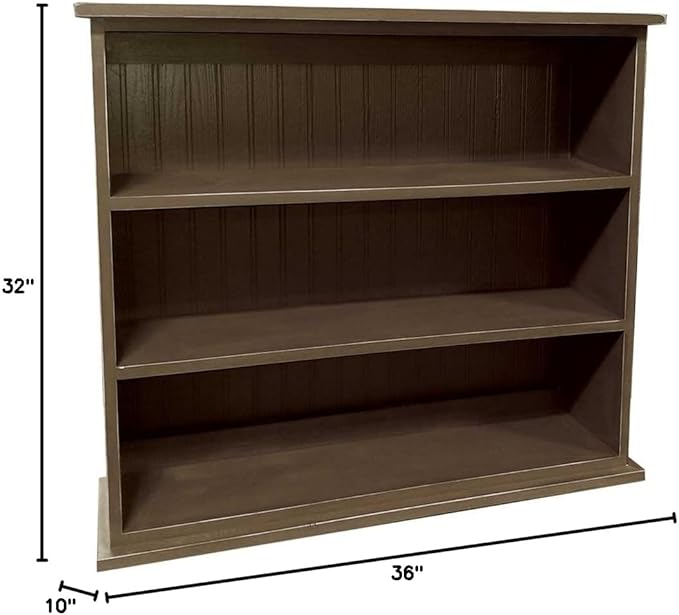 Sawdust City Solid Wood Hall Bookcase (Old - Brown)