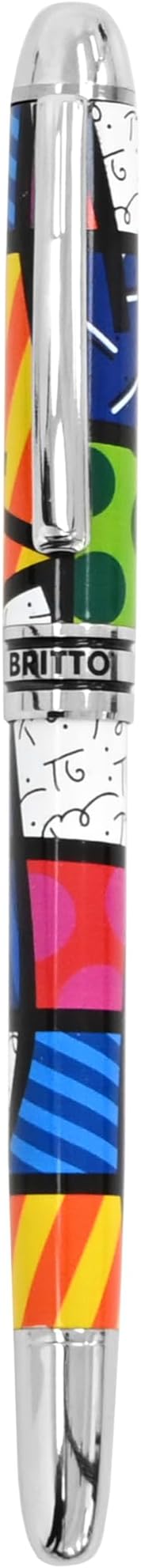 Britto Premium Rollerball Pen - Extra Fine Point with 0.5mm Premium-Grade Refillable Liquid Black Ink, Smooth Precision Writing & Quick Drying Pen for Journaling (Japanese, Colorful Landscape)