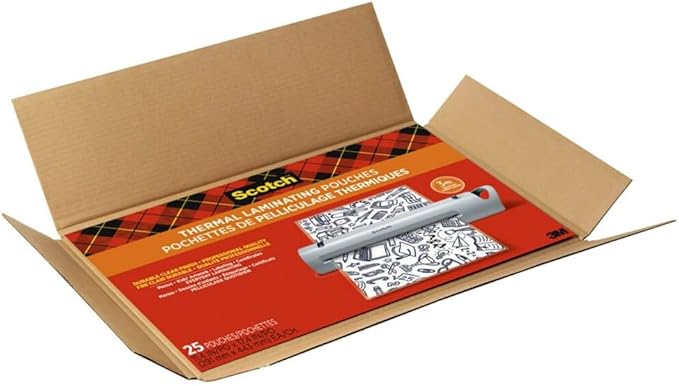 Scotch Thermal Laminating Pouches, Legal Size 11 x 17 Inches, 25 Pack Laminating Sheets, 3 Mil, Education Supplies & Craft Supplies, For Use With Thermal Laminators
