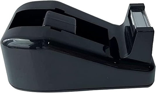 Desktop Tape Dispenser Cute Light Office Tape Dispensers, Nano Pads Fix Base, Black