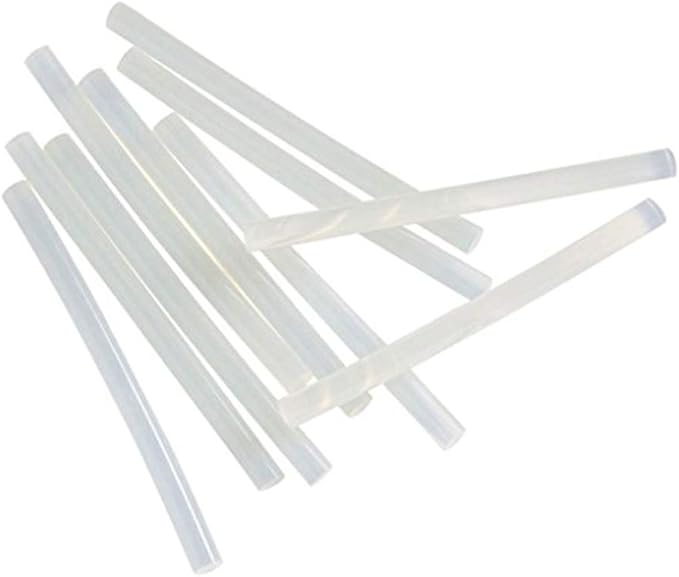 TRENDBOX Pack of 10 Clear 7mmx270mm - Hot Melt Glue Sticks Strips Melting Adhesive for Handmade Craft DIY Home Office Project Craftwork Fix & Repairs