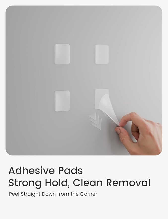 Large Felt Bulletin Board 36" x 24" Cork Board Alternative-6 Pack with 40 Safe Removable Adhesive Tabs, Cork Boards for Walls Cork Board for Home Office Classroom Pin Board - Marble Gray