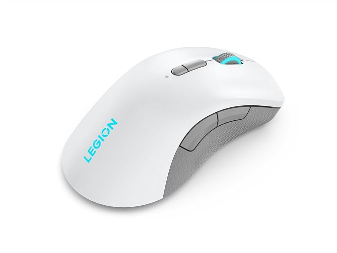 Lenovo Legion M600 RGB Wireless Gaming Mouse – 16,000 DPI, 9 Programmable Buttons, 200-Hour Battery Life, 50-Million Clicks Durability – Ambidextrous Computer Mouse (Stingray)