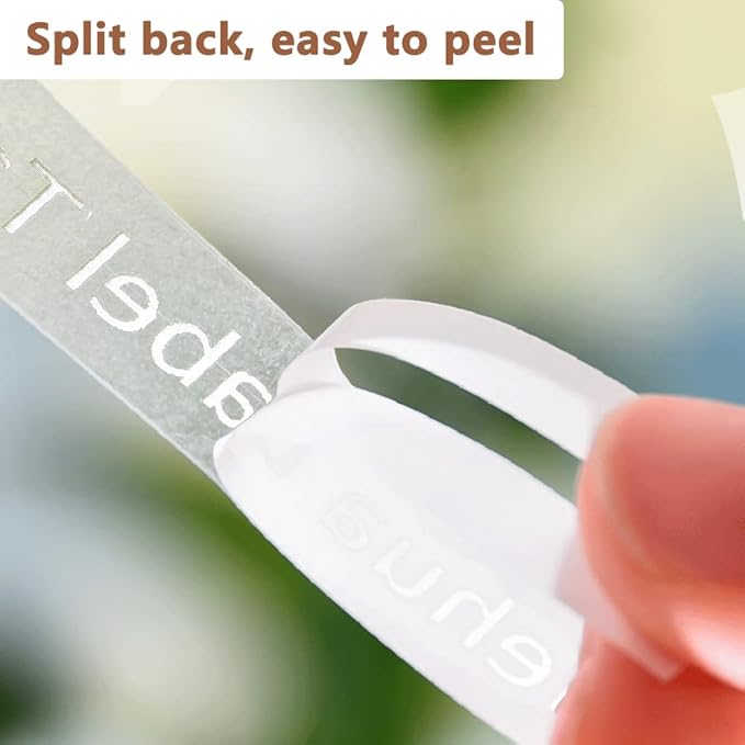 Hehua Tze Tz Tape 12mm 0.47 Laminated White on Clear Tape Compatible for Brother P-Touch Label Maker Tape TZe-135 TZe135 TZ-135 TZ135 for Ptouch PT D210 D220 D200 D610 H110, 1/2'' x 26.2ft, 3 Pack