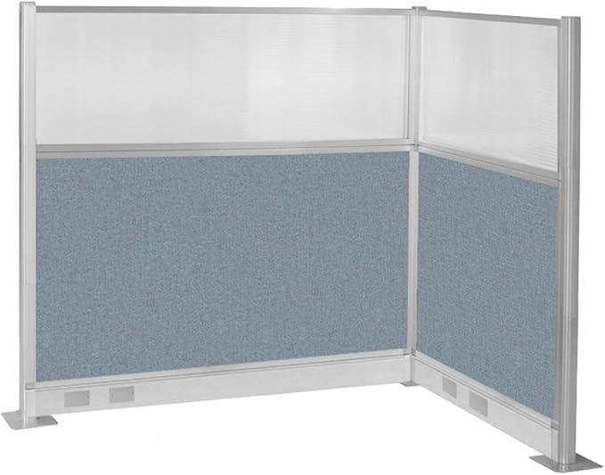 Versare Pre-Configured Hush Panel Electric Cubicle | Workstation Divider Walls | Cubicle Privacy Panels | Office Partition Walls