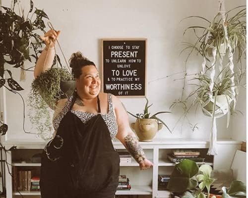 Felt Like Sharing Large Letter Board (Black Felt - 12”x16”) – Changeable Message Board with 3 Sets of Felt Board Letters – Statement Wall Sign for Quotes, Home or Holiday Decor In Oak Frame
